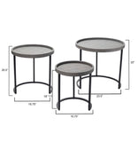 Jamie Young Co. Maddox Side Tables LS20MADDSTGR