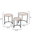 Jamie Young Co. Maddox Side Tables LS20MADDSTIV