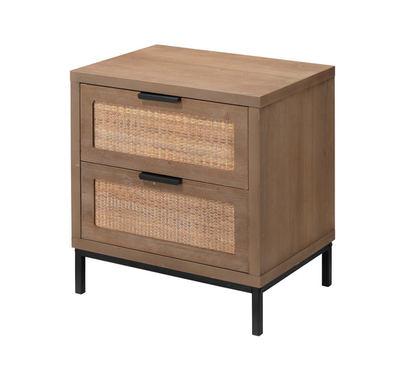 Jamie Young Co. Reed 2 Drawer Side Table LS20REED2STW