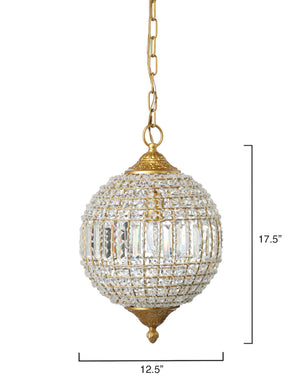 Jamie Young Co. Crystal Orb Pendant LS5CRYSTCLAG