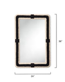 Jamie Young Co. Contrast Rectangle Mirror LS6CONTRECBW