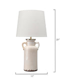 Jamie Young Co. Piper Table Lamp LS9PIPERCRM