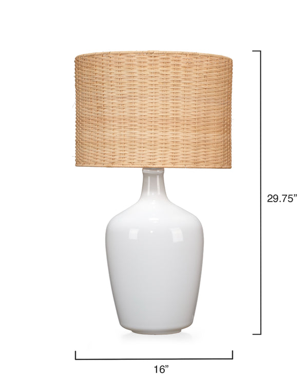 Jamie Young Co. Plum Jar Table Lamp LS9PLUMJARWH