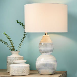 Jamie Young Co. Catalina Wave Table Lamp LSCATALINAWH
