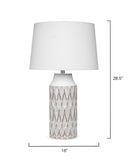 Jamie Young Co. Dalia Table Lamp LSDALIAWH