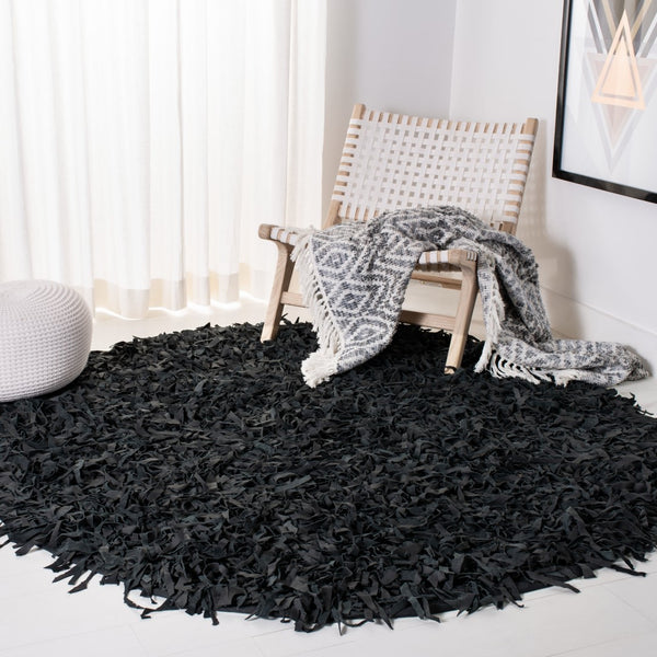 Safavieh Leather Shag Hand Knotted Leather Rug LSG511A-8R