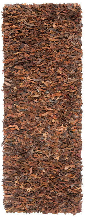 Safavieh Leather Shag Hand Knotted Leather Rug LSG511B-8R
