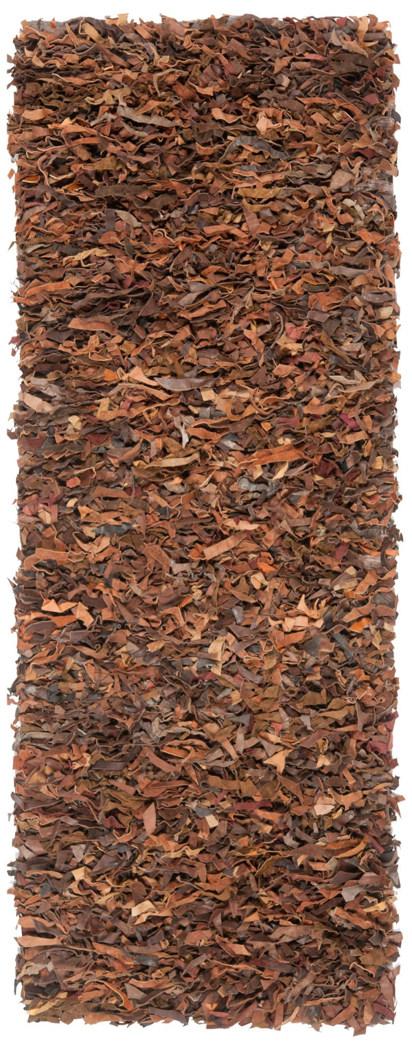 Safavieh Leather Shag Hand Knotted Leather Rug LSG511B-8R