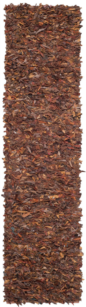 Safavieh Leather Shag Hand Knotted Leather Rug LSG511B-8R