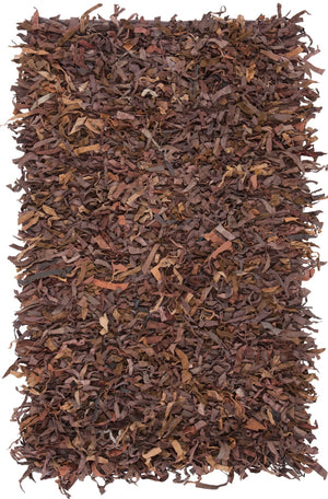 Safavieh Leather Shag Hand Knotted Leather Rug LSG511B-8R