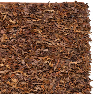 Safavieh Leather Shag Hand Knotted Leather Rug LSG511B-8R