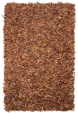 Safavieh Leather Shag Hand Knotted Leather Rug LSG511B-8R