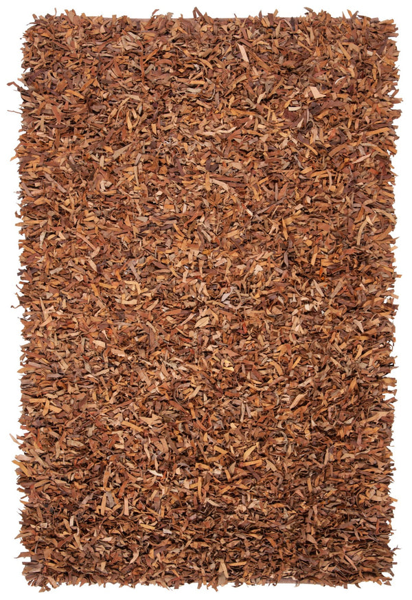 Safavieh Leather Shag Hand Knotted Leather Rug LSG511B-8R