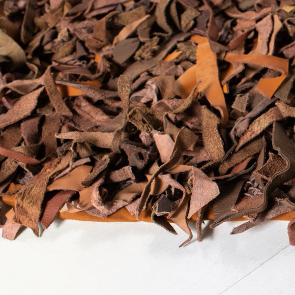 Safavieh Leather Shag Hand Knotted Leather Rug LSG511B-8R