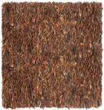 Safavieh Leather Shag Hand Knotted Leather Rug LSG511B-8R