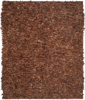 Safavieh Leather Shag Hand Knotted Leather Rug LSG511B-8R