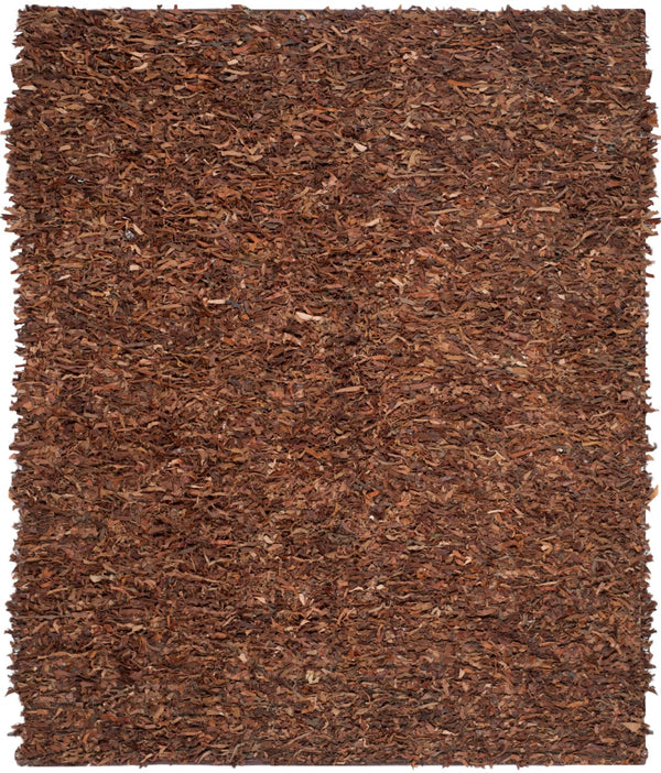 Safavieh Leather Shag Hand Knotted Leather Rug LSG511B-8R