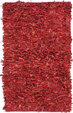 Leather Shag Hand Knotted Leather Rug