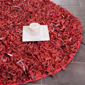 Safavieh Leather Shag Hand Knotted Leather Rug LSG511D-9