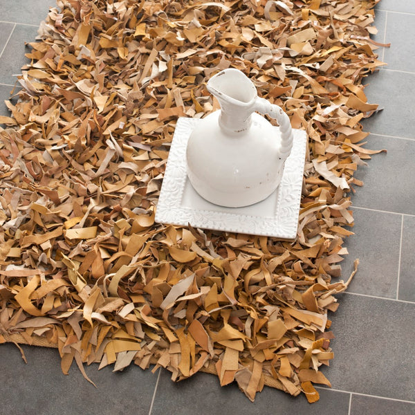 Safavieh Leather Shag Hand Knotted Leather Rug LSG511G-9