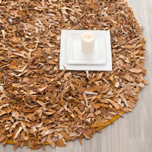 Safavieh Leather Shag Hand Knotted Leather Rug LSG511G-9