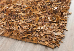 Safavieh Leather Shag Hand Knotted Leather Rug LSG511G-9