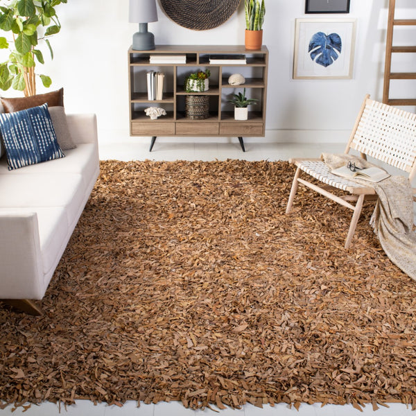 Safavieh Leather Shag Hand Knotted Leather Rug LSG511G-9