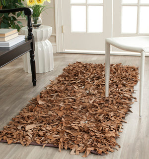 Safavieh Leather Shag Hand Knotted Leather Rug LSG511K-9
