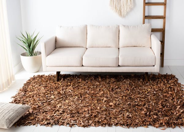 Safavieh Leather Shag Hand Knotted Leather Rug LSG511K-9