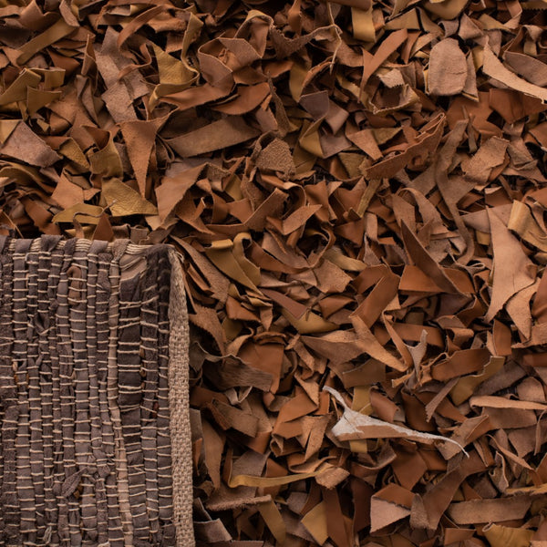 Safavieh Leather Shag Hand Knotted Leather Rug LSG511K-9