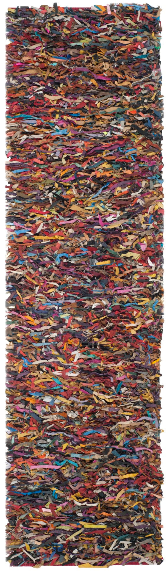 Safavieh Leather Shag Hand Knotted Leather Rug LSG511M-8R