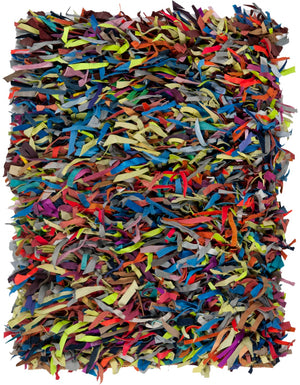 Safavieh Leather Shag Hand Knotted Leather Rug LSG511M-8R