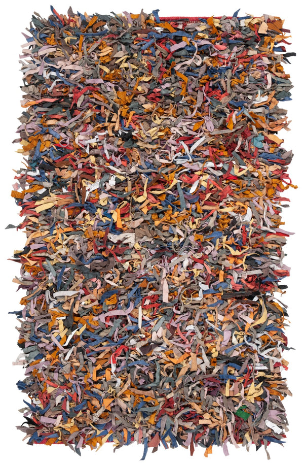 Safavieh Leather Shag Hand Knotted Leather Rug LSG511M-8R