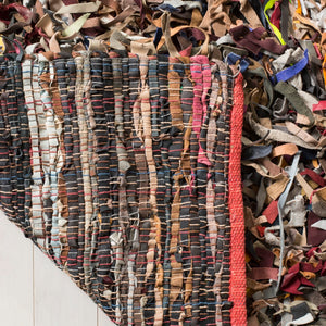 Safavieh Leather Shag Hand Knotted Leather Rug LSG511M-8R