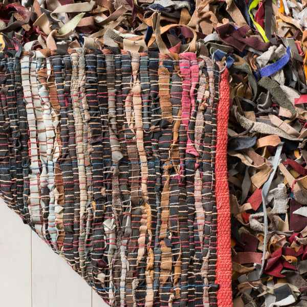 Safavieh Leather Shag Hand Knotted Leather Rug LSG511M-8R