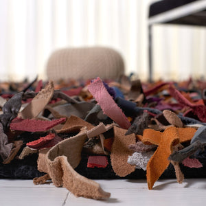 Safavieh Leather Shag Hand Knotted Leather Rug LSG511M-8R