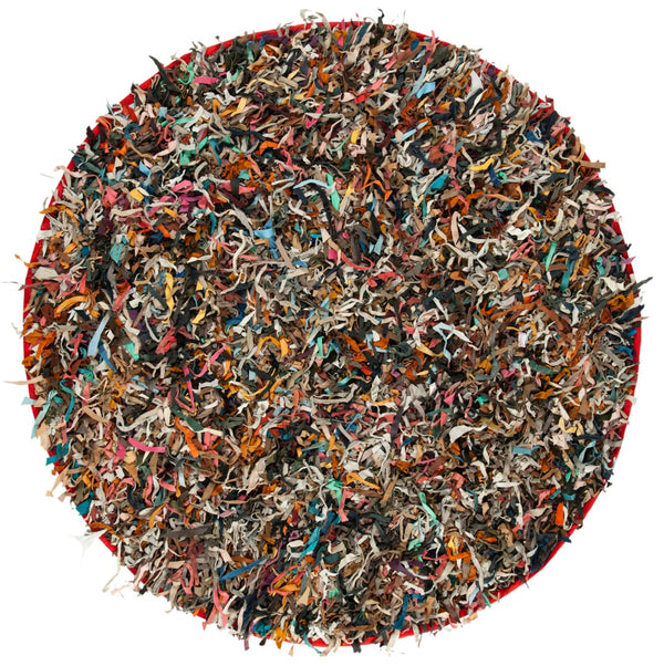 Safavieh Leather Shag Hand Knotted Leather Rug LSG511M-8R