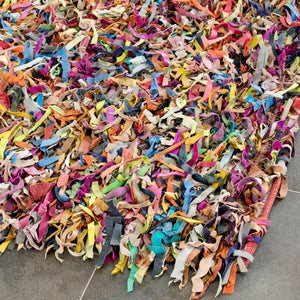 Safavieh Leather Shag Hand Knotted Leather Rug LSG511M-8R