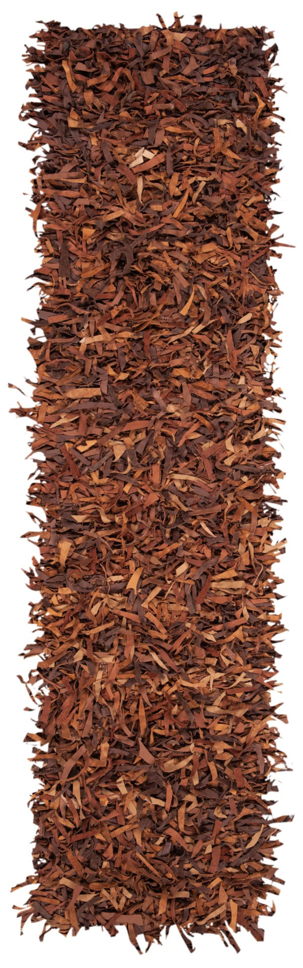 Safavieh Leather Shag 601 Hand Knotted 90% Leather and 10% Cotton Rug LSG601B-28