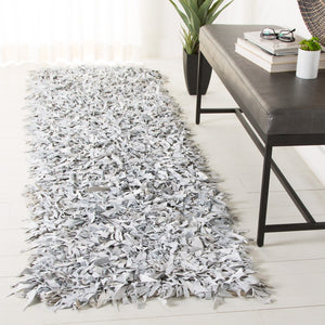 Safavieh Leather Shag 601 Hand Knotted 90% Leather and 10% Cotton Rug LSG601C-28