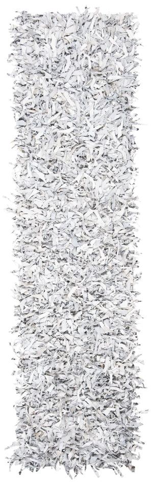 Safavieh Leather Shag 601 Hand Knotted 90% Leather and 10% Cotton Rug LSG601C-28