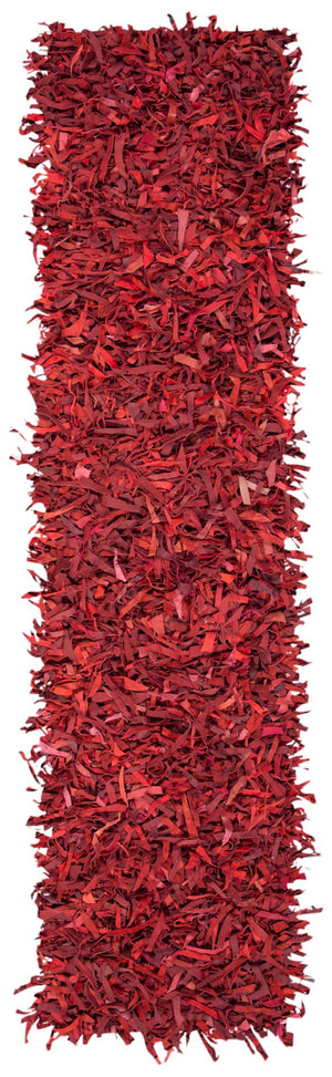 Safavieh Leather Shag 601 Hand Knotted 90% Leather and 10% Cotton Rug LSG601D-28