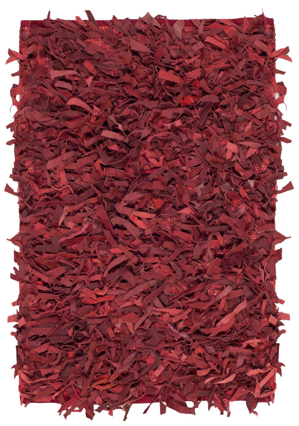 Safavieh Leather Shag 601 Hand Knotted 90% Leather and 10% Cotton Rug LSG601D-2