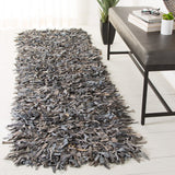 Safavieh Leather Shag 601 Hand Knotted 90% Leather and 10% Cotton Rug LSG601G-28