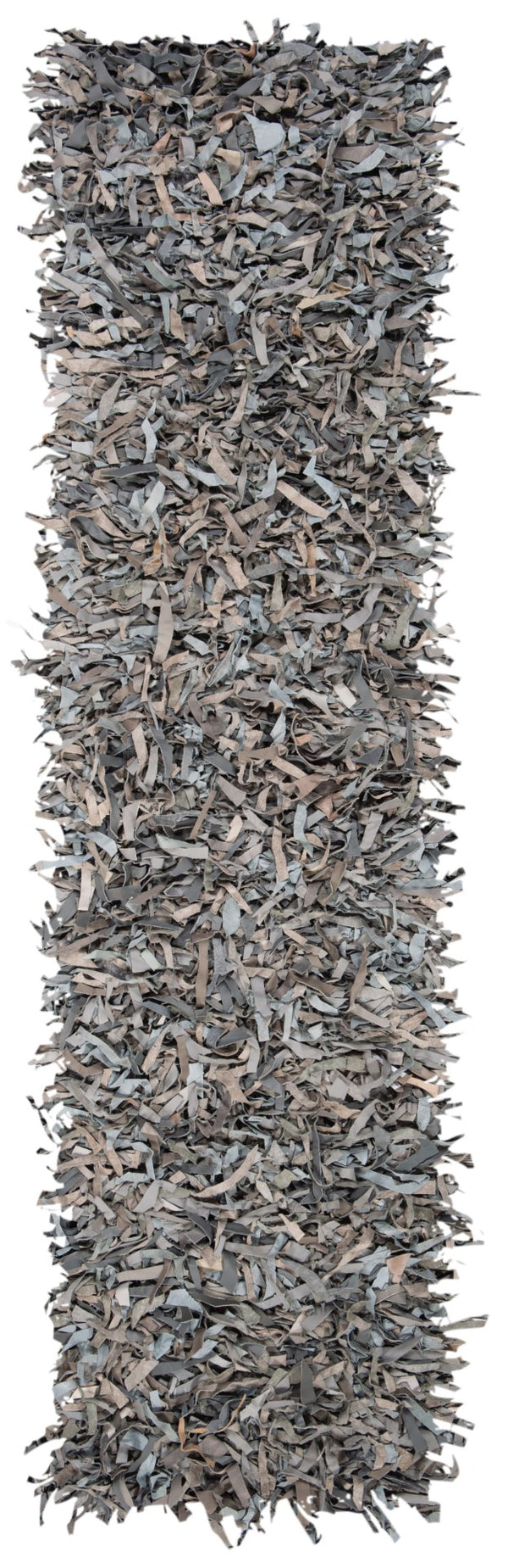 Safavieh Leather Shag 601 Hand Knotted 90% Leather and 10% Cotton Rug LSG601G-28