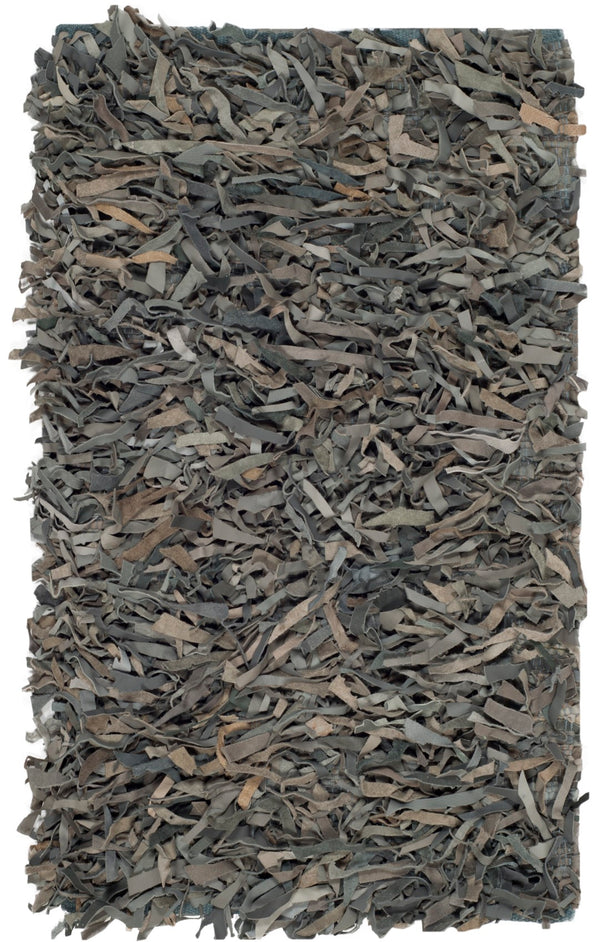 Safavieh Leather Shag 601 Hand Knotted 90% Leather and 10% Cotton Rug LSG601G-2