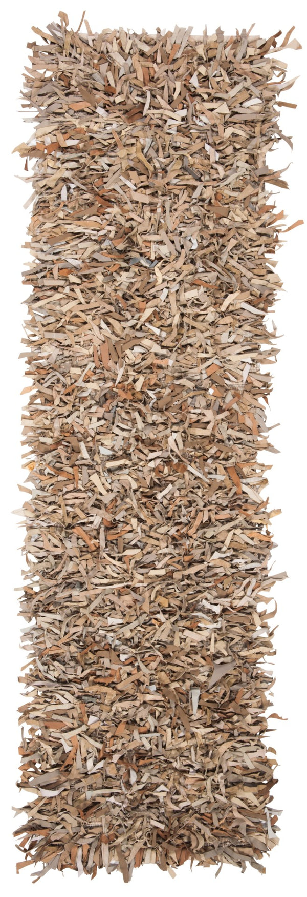 Safavieh Leather Shag 601 Hand Knotted 90% Leather and 10% Cotton Rug LSG601H-28