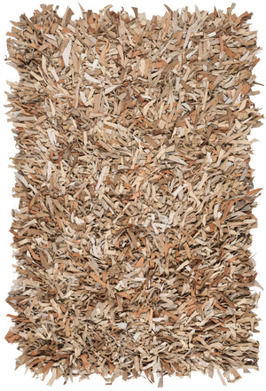 Safavieh Leather Shag 601 Hand Knotted 90% Leather and 10% Cotton Rug LSG601H-3