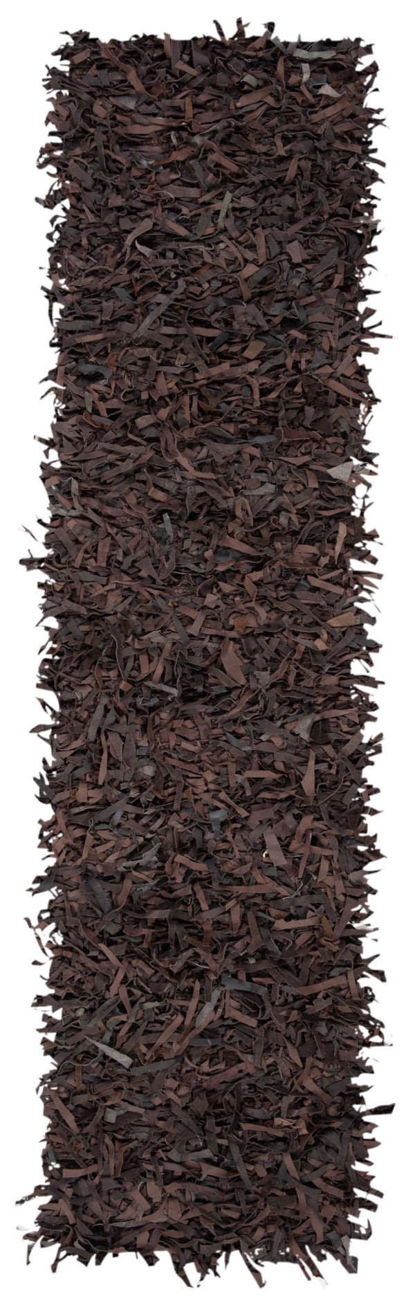 Safavieh Leather Shag 601 Hand Knotted 90% Leather and 10% Cotton Rug LSG601K-28