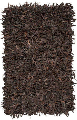 Safavieh Leather Shag 601 Hand Knotted 90% Leather and 10% Cotton Rug LSG601K-2